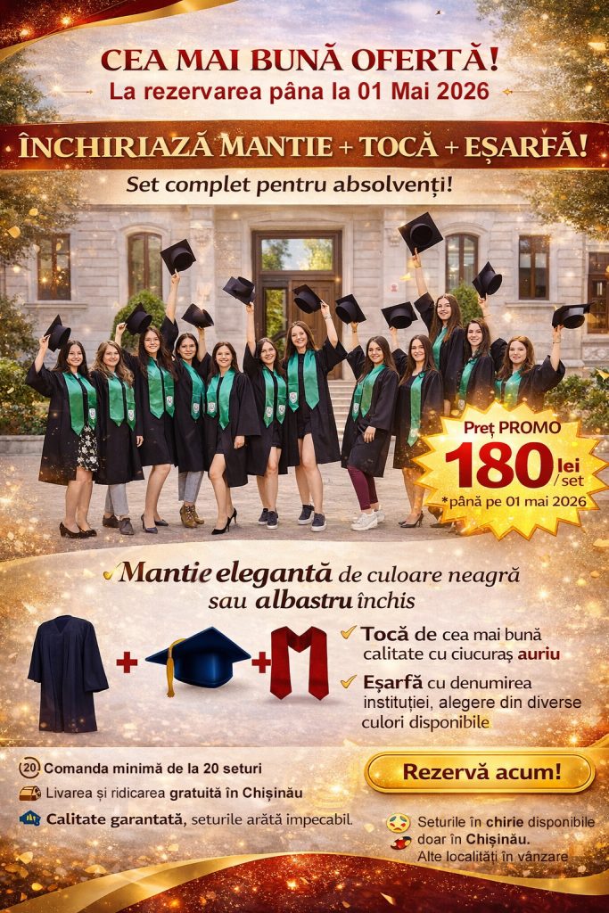 absolvent 2026 toca mantie esarfa